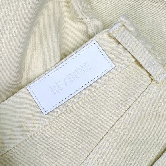 RE/DONE Loose Long Jeans - Size 25 - Maize (Light Yellow / Cream) - Picture 5 of 6